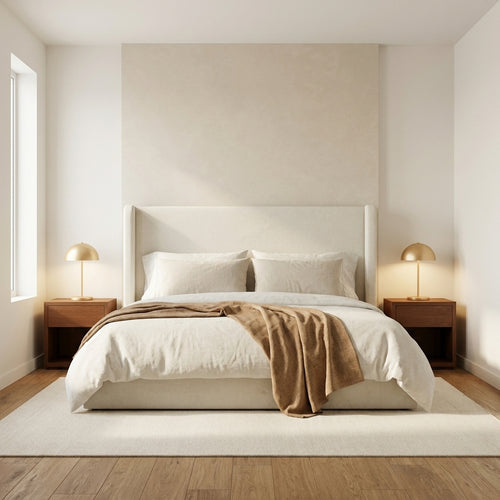 Grevane Carmen Upholstered Wingback Bed