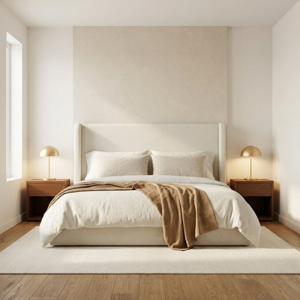 Grevane Carmen Upholstered Wingback Bed