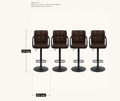 Dimensions | overall width, depth and height, all four stools shown, sold as a set of four, dimensions are per stool
