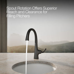 Kohler Graze Bar Swing Spout in Matte Black | product photo