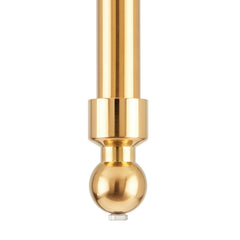 30" Cierra 31" Tall Vitreous China Rectangular Console Bathroom Sink with Overflow in Brushed Gold | detail photo