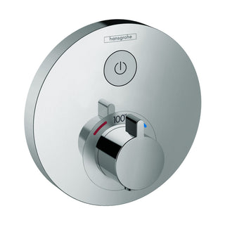Showerselect S 1-Handle 6-Inch Wide, Temperature Memory, Thermostatic Valve Trim Only, with Diverter in Chrome