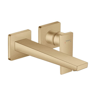 Metropol Low Flow Water Saving Wall Mounted Bathroom Faucet in Brushed Bronze