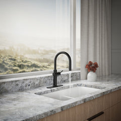 Crue Touchless Pull-Down Kitchen Sink Faucet with Voice Activation and Three-Function Sprayhead | product photo
