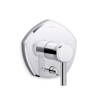 Occasion Rite-Temp Shower Valve Trim With Diverter And Lever Handle in Polished Chrome