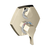 Locarno Transitional 2-Handle 7-Inch Wide, Temperature Memory, Thermostatic Valve Trim Only In Polished Nickel, 04821830