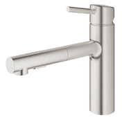 Concetto™ Pull Out Single Handle Kitchen Faucet in SuperSteel Infinity