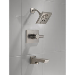 Pivotal® Tub and Shower Faucet Trim Kit with H2Okinetic® Technology in Lumicoat Stainless | product photo