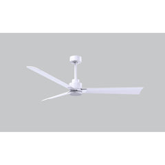 Ceiling Fan, 56 in Blade Span, Matte White with Remote Control