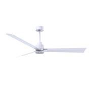 Ceiling Fan, 56 in Blade Span, Matte White with Remote Control