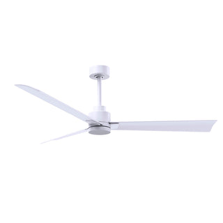 Ceiling Fan, 56 in Blade Span, Matte White with Remote Control