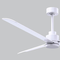 Ceiling Fan, 56 in Blade Span, Matte White with Remote Control