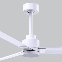 Ceiling Fan, 56 in Blade Span, Matte White with Remote Control