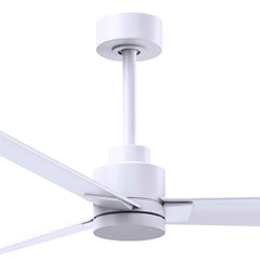Ceiling Fan, 56 in Blade Span, Matte White with Remote Control