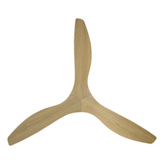 Ceiling Fan, 60 in with Oak Blades and White Metal Body