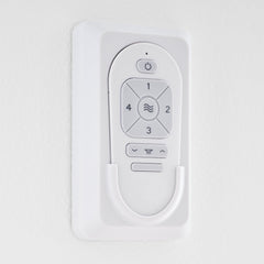 Ceiling Fan with 3 Blades and Dimmable LED Light in Matte White with White Blades