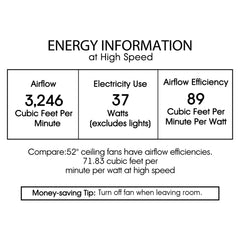 Ceiling Fan with 3 Lights, 52 in Blade Span, Chrome with Wood Blades