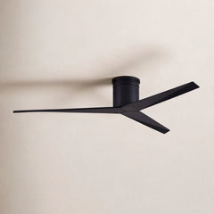 Ceiling Fan with 3 Plastic Blades, 56 In Blade Span, Matte Black