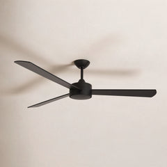 Ceiling Fan with 52 Inch Blade Span and DC Motor in Black