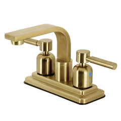 Centerset Bathroom Faucet, Concord, Double Handle in Brushed Brass
