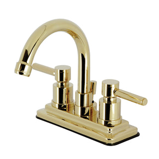 Centerset Bathroom Faucet, Concord, Double Handle in Polished Brass