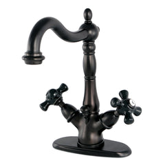 Centerset Bathroom Faucet, Heirloom, Double Handle in Oil Rubbed Bronze