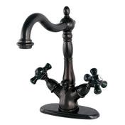 Centerset Bathroom Faucet, Heirloom, Double Handle in Oil Rubbed Bronze
