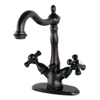 Centerset Bathroom Faucet, Heirloom, Double Handle in Oil Rubbed Bronze