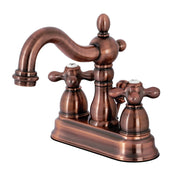 Centerset Bathroom Faucet, Heritage, Double-Handle in Antique Copper