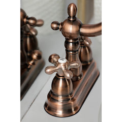 Centerset Bathroom Faucet, Heritage, Double-Handle in Antique Copper