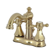 Centerset Bathroom Faucet, Metropolitan, Double Handle in Brushed Brass