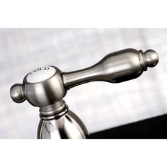 Centerset Kitchen Faucet, Heirloom, Two-Handle with Side Sprayer in Brushed Nickel