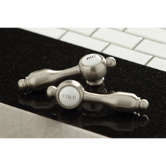 Centerset Kitchen Faucet, Heirloom, Two-Handle with Side Sprayer in Brushed Nickel