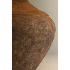 Ceramic Lamp with Off White Linen Cone Shade