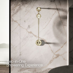 Purist 2.5 GPM 2-In-1 Multifunction Shower Combo Kit in Gold | product photo