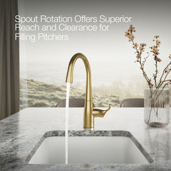 Kohler Simplice Single-Handle Bar Sink Faucet, Secondary Faucet with High-Arch Swing Spout | product photo