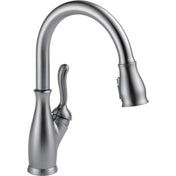 Leland Pull Down Sprayer Kitchen Sink Faucet, Single Handle Kitchen Faucet in Arctic Stainless