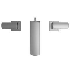 GR Series 1.2 GPM Two Handle Widespread Bathroom Sink Faucet with Drain Assembly, Polished Chrome | product photo