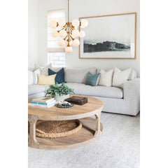 Chandelier, 18-Light, Copper Iron with White Glass Shades