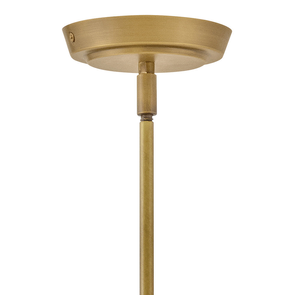 Chandelier, 2-Light Linear, Steel with Linen Shades in Gold