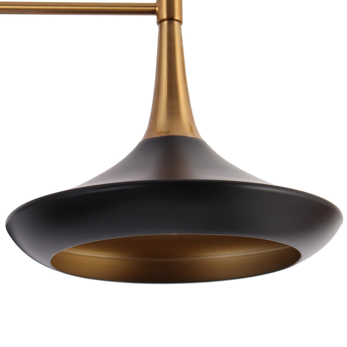 Chandelier, 5-Light Dimmable with Metal Shades