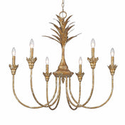 Chandelier, 6-Light, Steel with Adjustable Chain Height