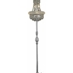 Chandelier, 6 Lights with Chrome Metal Finish