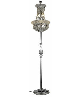 Chandelier, 6 Lights with Chrome Metal Finish