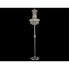 Chandelier, 6 Lights with Chrome Metal Finish