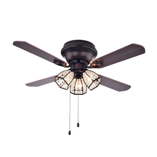Chandelier Ceiling Fan with Light Kit, 42 in Blade Span