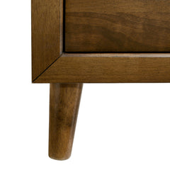 Chest of Drawers, 5-Drawer, Rubberwood and Manufactured Wood, Brown