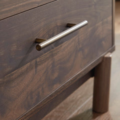 Chest of Drawers, 5 Drawers, Replicated Walnut Grain, Brown