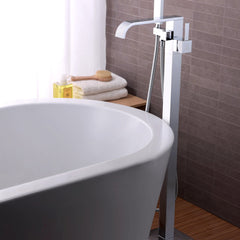 Claw Foot Tub Faucet, Angel, 2-Handle with Hand Shower in Polished Chrome