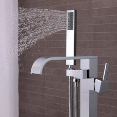 Claw Foot Tub Faucet, Angel, 2-Handle with Hand Shower in Polished Chrome